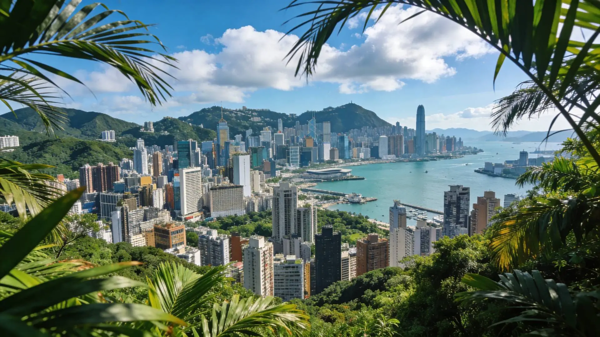 Hong Kong skyline from Victoria Peak